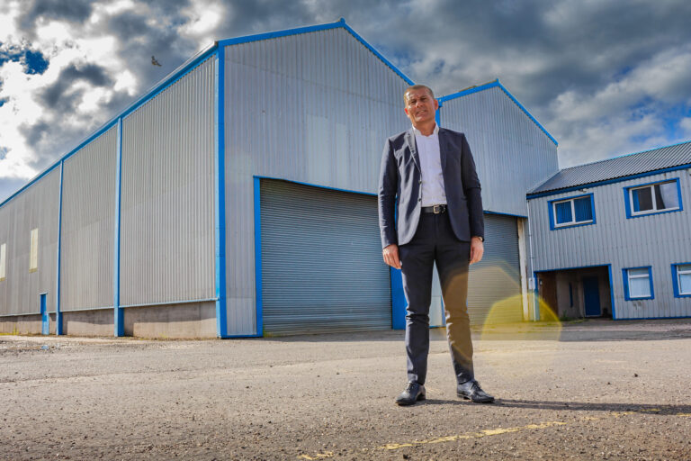 Kevin-Mackie-at-one-of-Mackie-Motors-vehicle-storage-units-in-Brechin-by-Peter-Jackson.jpg